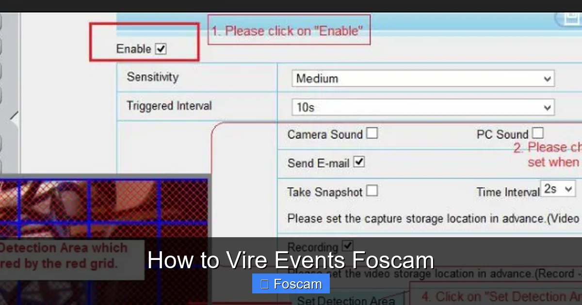 How to Vire Events Foscam