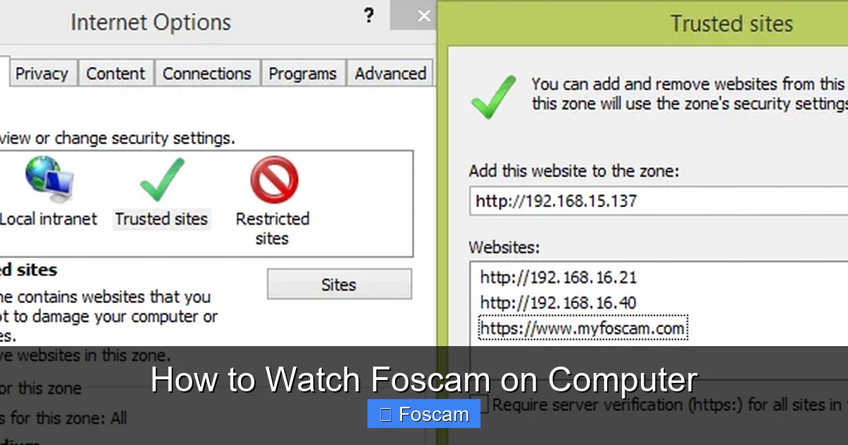 How to Watch Foscam on Computer