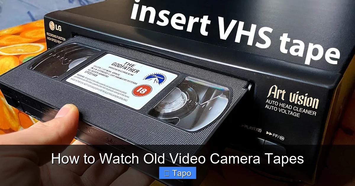 How to Watch Old Video Camera Tapes