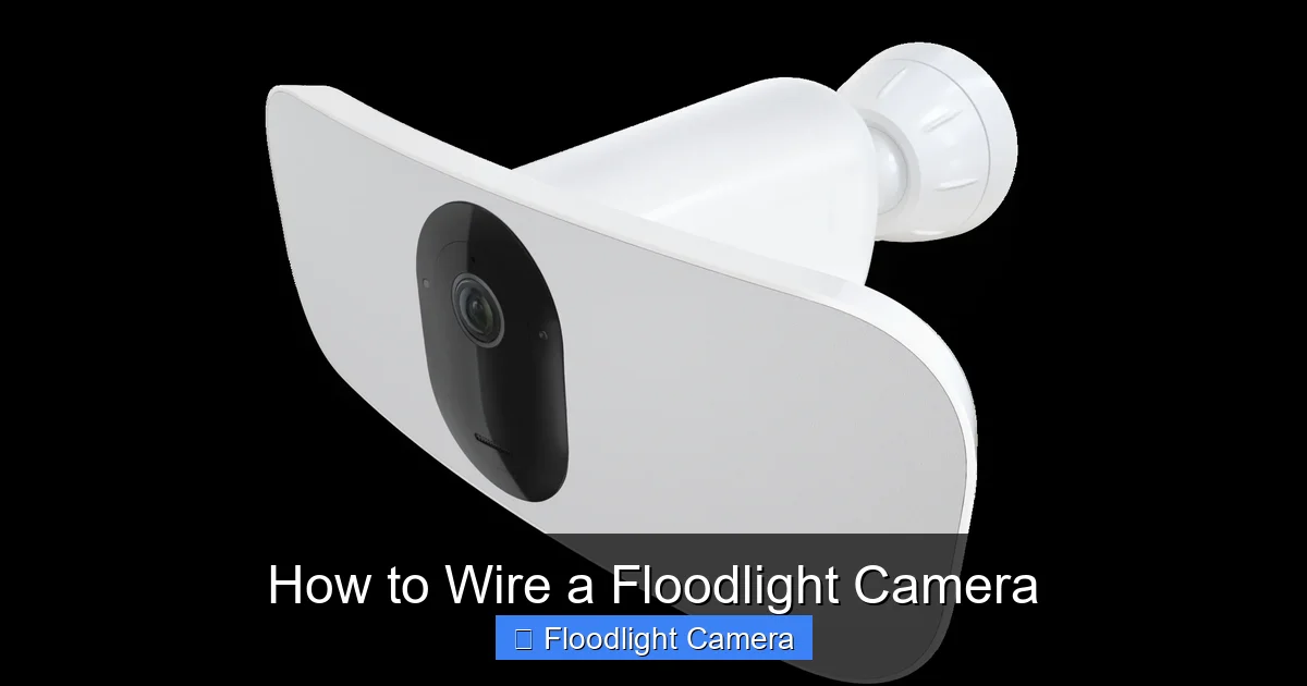 How to Wire a Floodlight Camera
