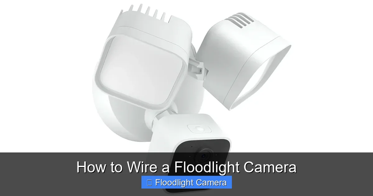 How to Wire a Floodlight Camera