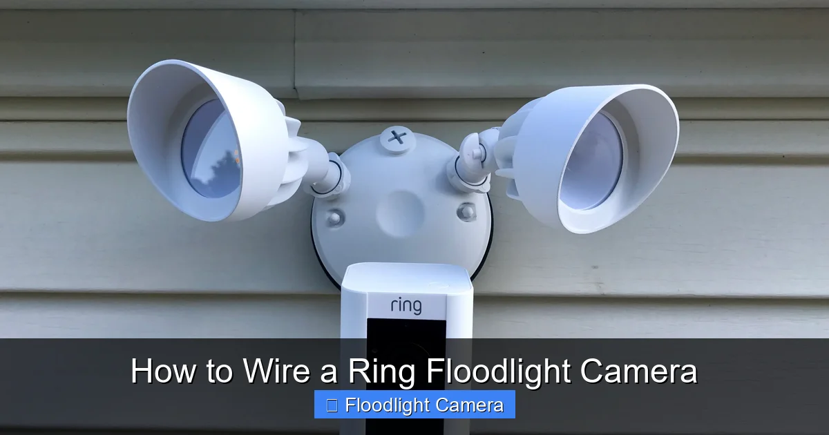 How to Wire a Ring Floodlight Camera