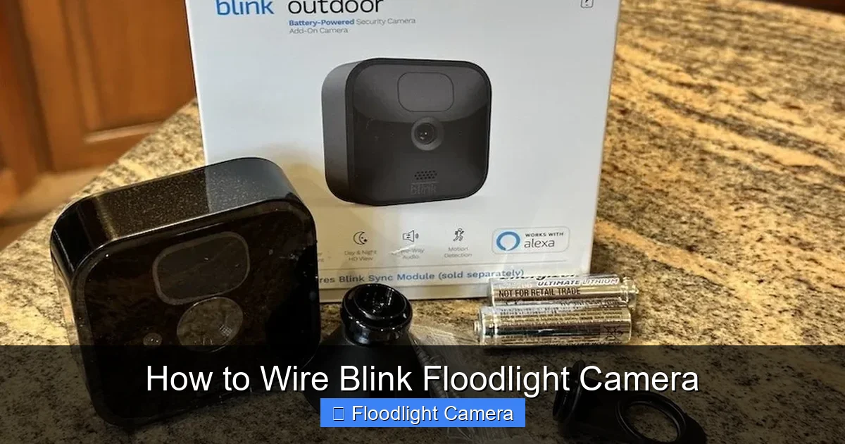 How to Wire Blink Floodlight Camera