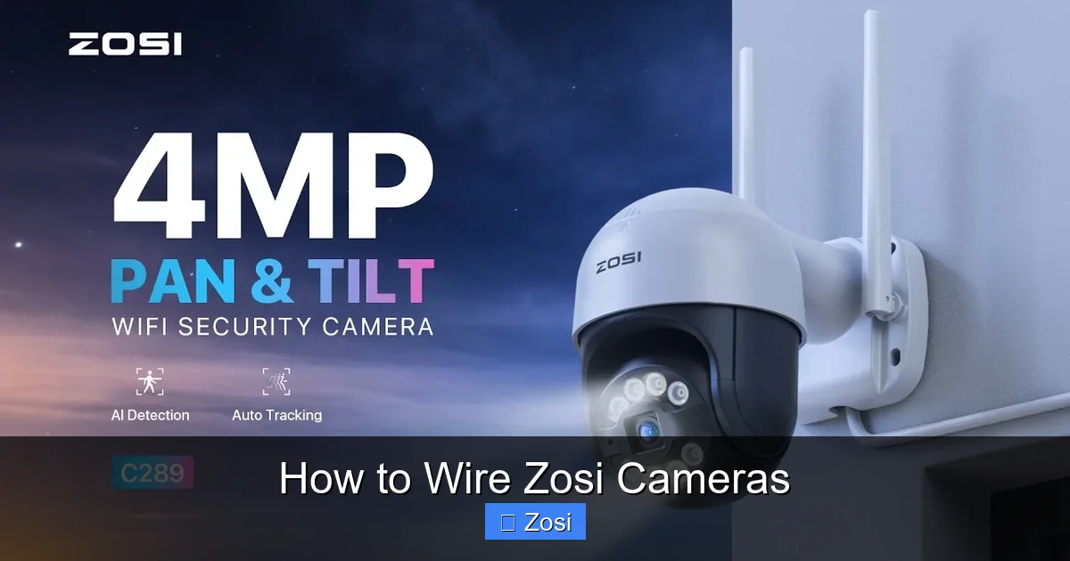 How to Wire Zosi Cameras