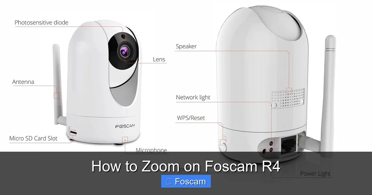 How to Zoom on Foscam R4