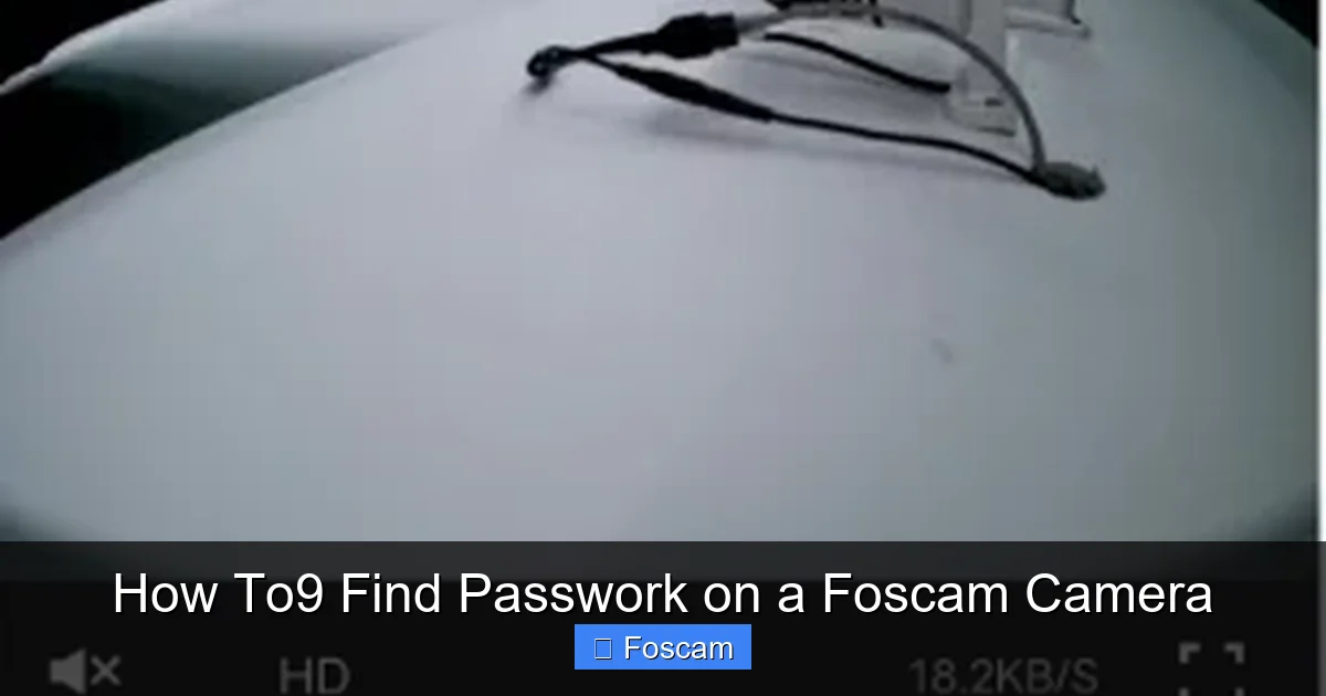 How To9 Find Passwork on a Foscam Camera