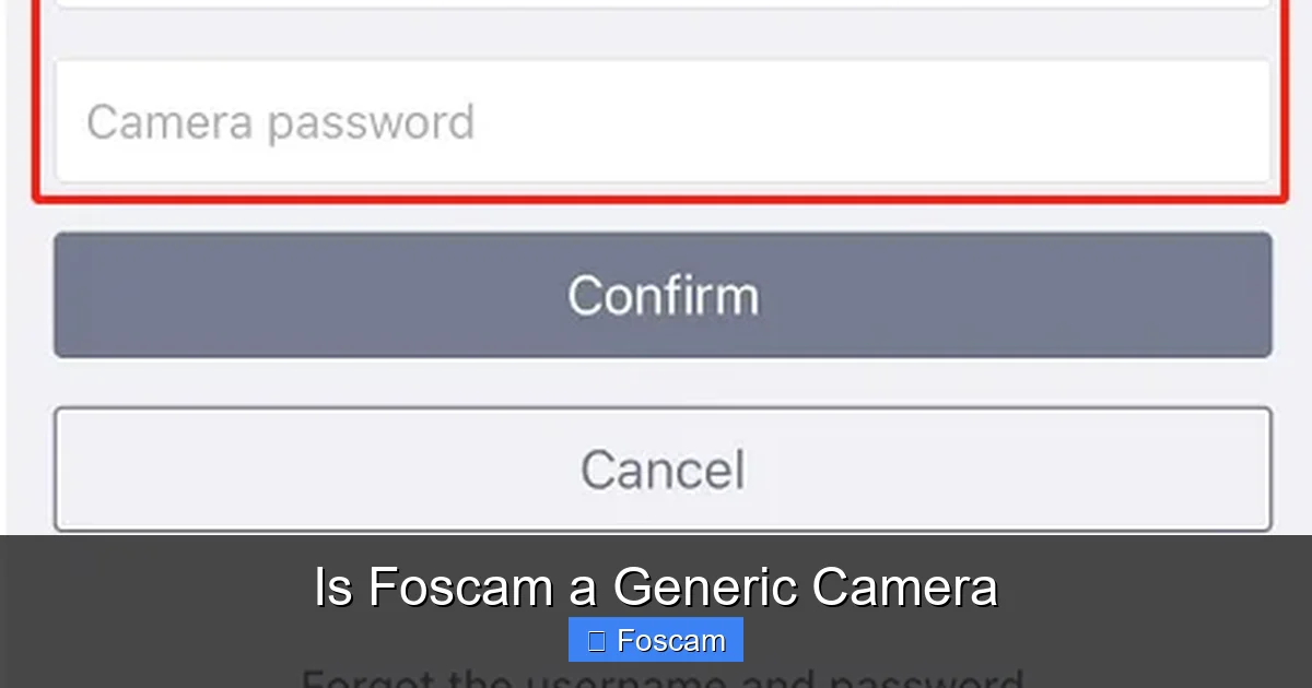 Is Foscam a Generic Camera