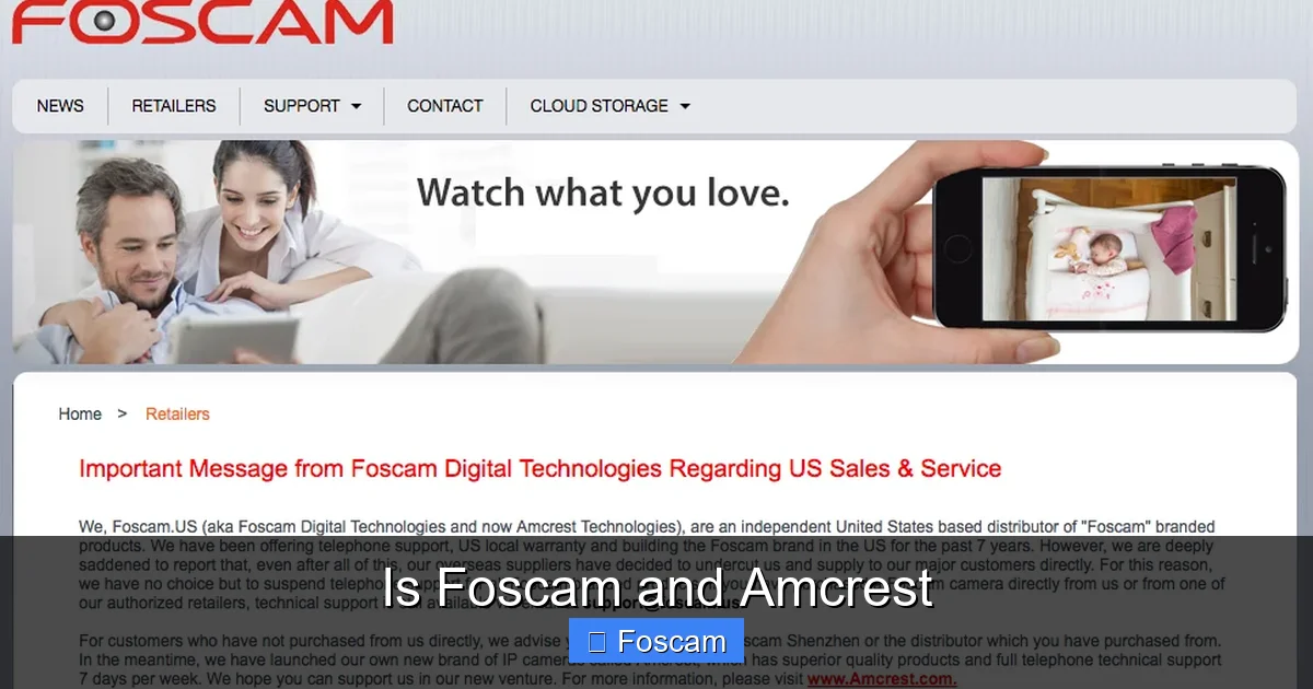 Is Foscam and Amcrest