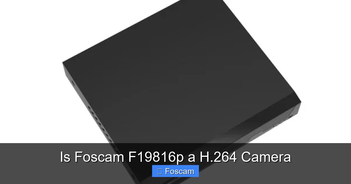 Is Foscam F19816p a H.264 Camera