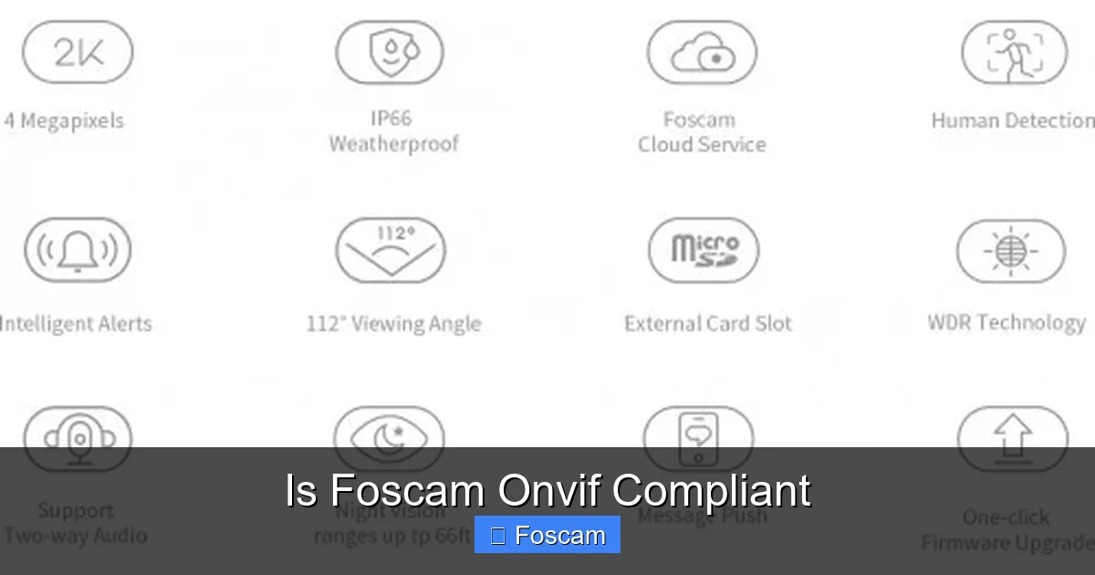 Is Foscam Onvif Compliant