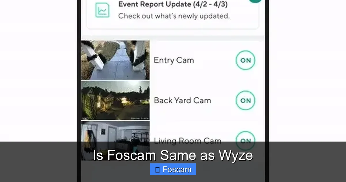 Is Foscam Same as Wyze
