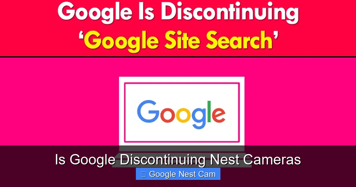 Is Google Discontinuing Nest Cameras