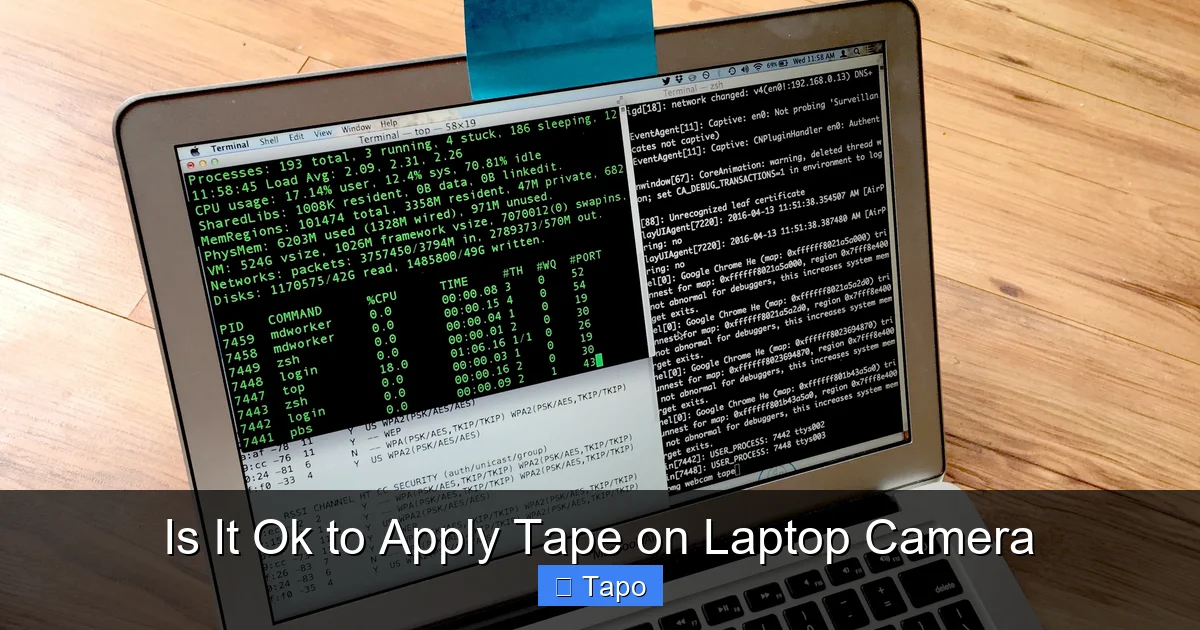 Is It Ok to Apply Tape on Laptop Camera
