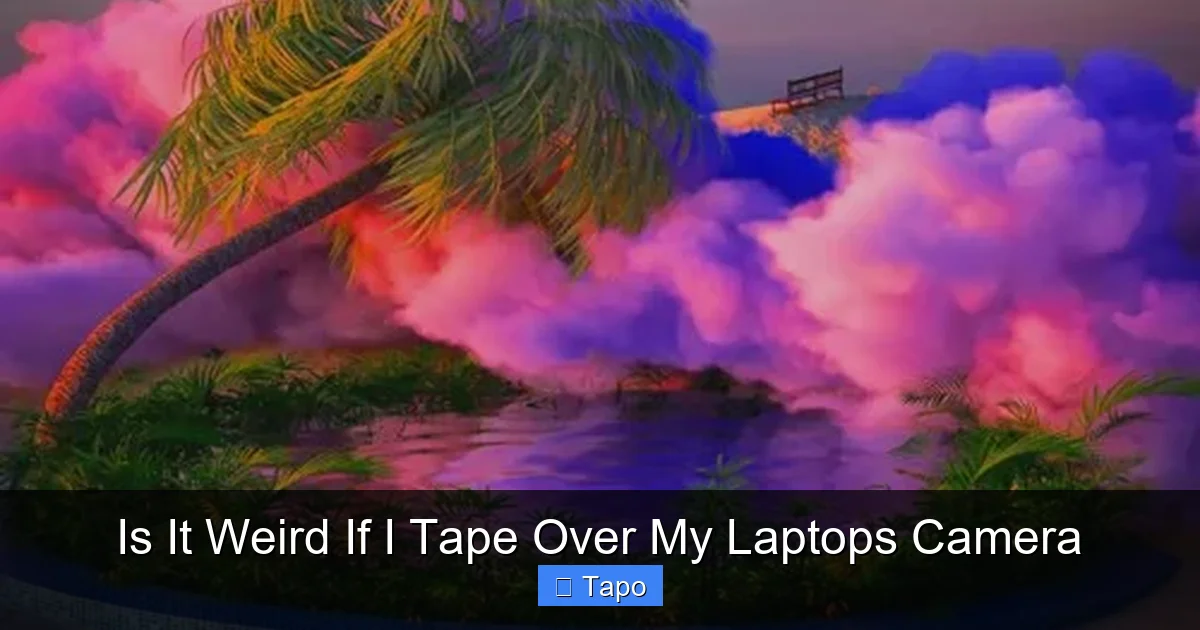 Is It Weird If I Tape Over My Laptops Camera