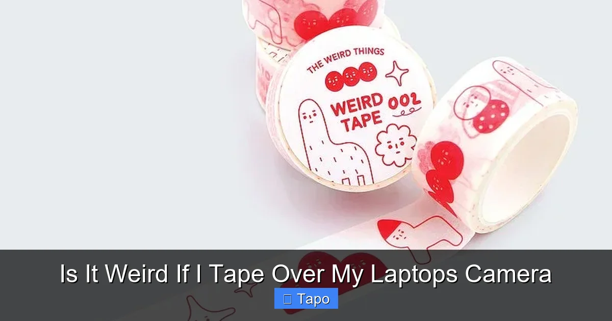 Is It Weird If I Tape Over My Laptops Camera