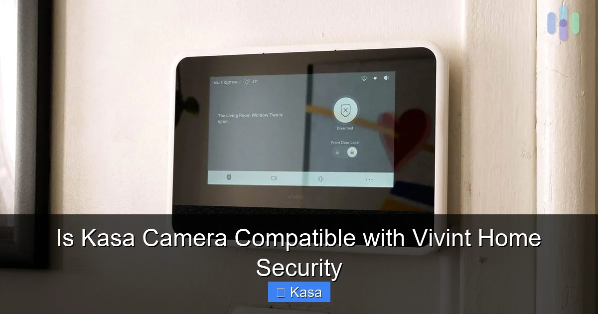 Is Kasa Camera Compatible with Vivint Home Security