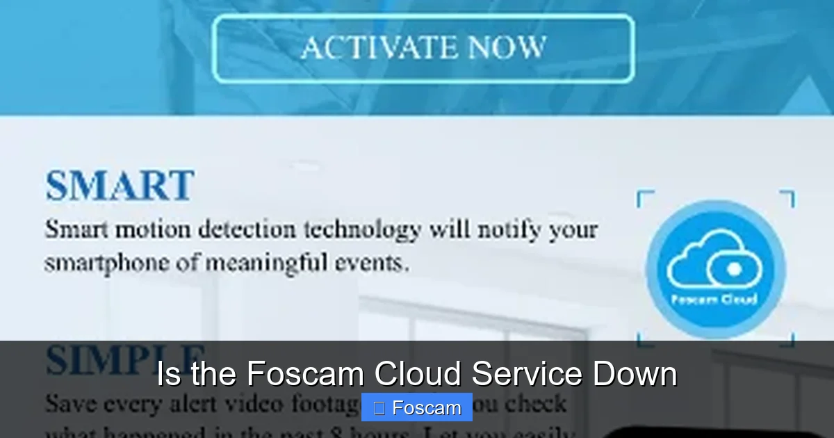 Is the Foscam Cloud Service Down