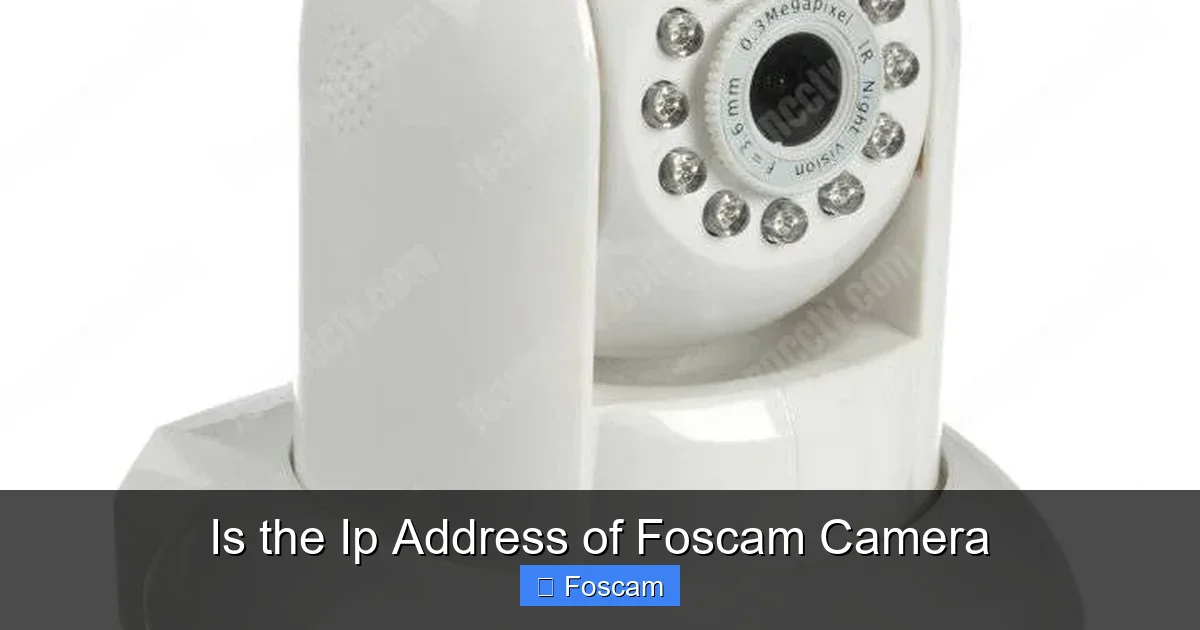 Is the Ip Address of Foscam Camera