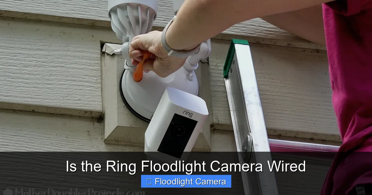 Is the Ring Floodlight Camera Wired