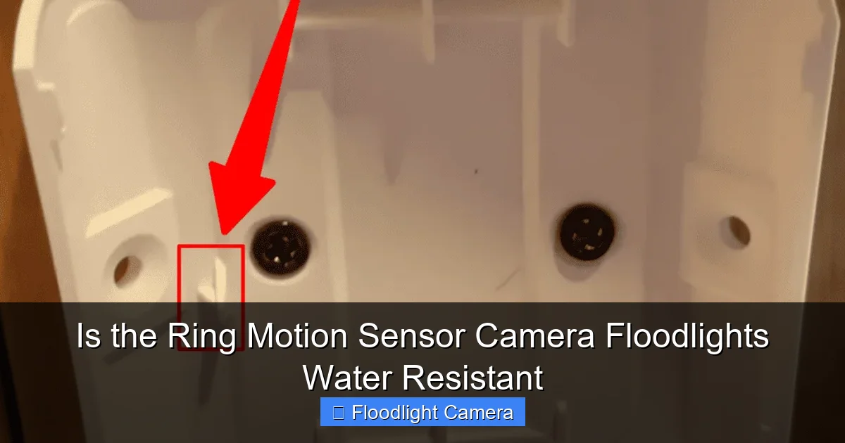 Is the Ring Motion Sensor Camera Floodlights Water Resistant