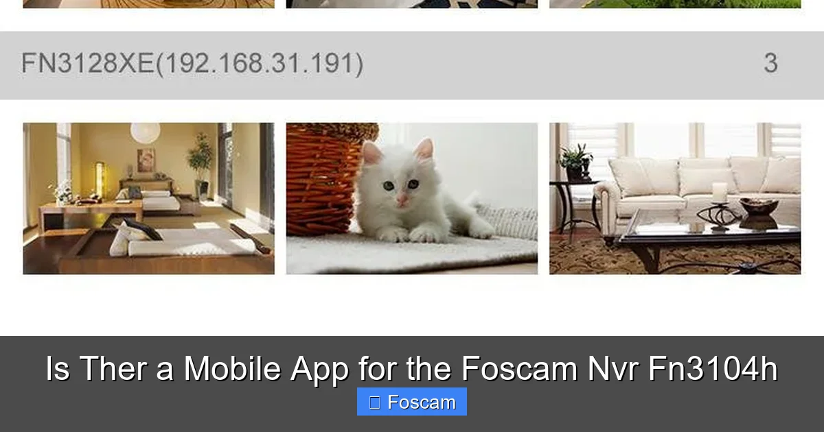 Is Ther a Mobile App for the Foscam Nvr Fn3104h