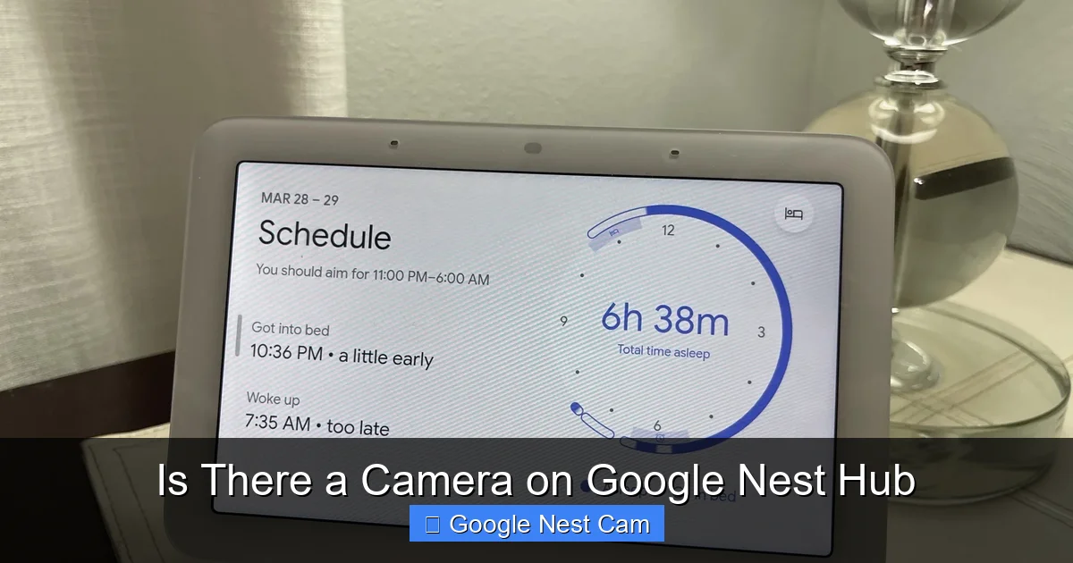 Is There a Camera on Google Nest Hub