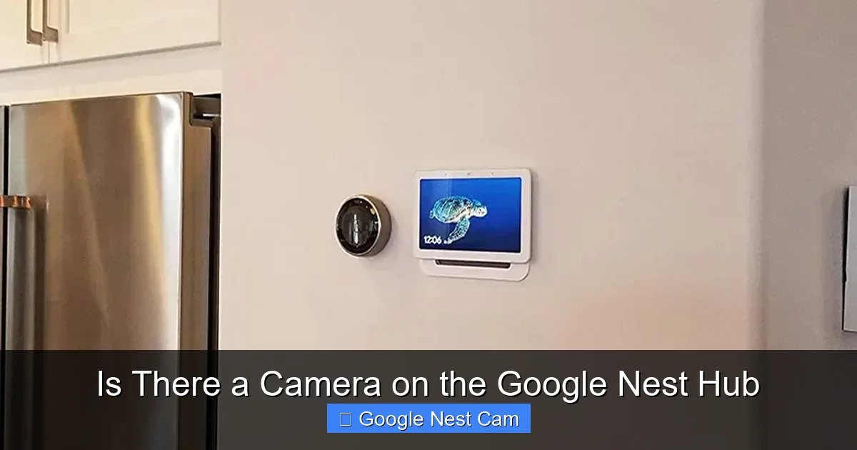 Is There a Camera on the Google Nest Hub