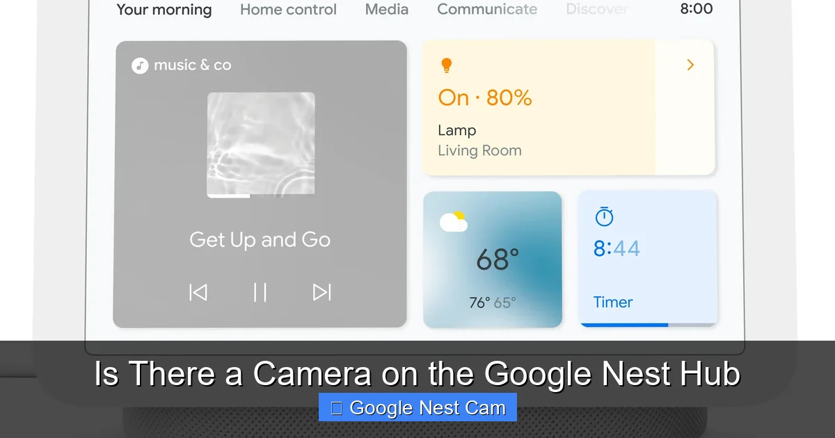 Is There a Camera on the Google Nest Hub