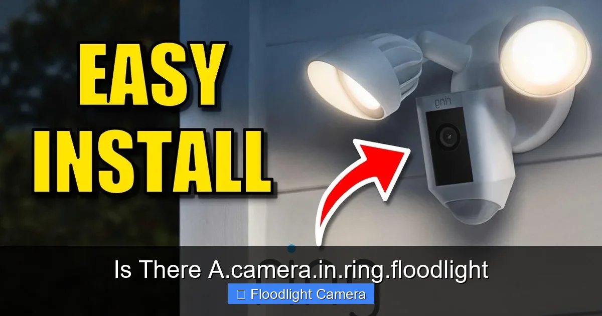 Is There A.camera.in.ring.floodlight
