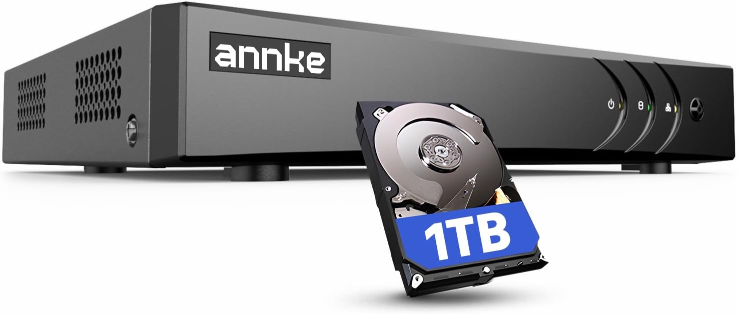 ANNKE 3K Lite 8CH Hybrid DVR with AI Human & Vehicle Detection, H.265+