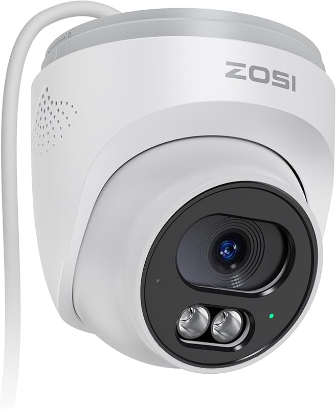 ZOSI C220 4MP 2.5K PoE IP Camera with AI Human Detection, 100ft IR Night Vision, and Two-Way Audio