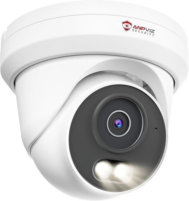 Anpviz 5MP Full Metal Outdoor POE Security Camera with Dual Light, AI 