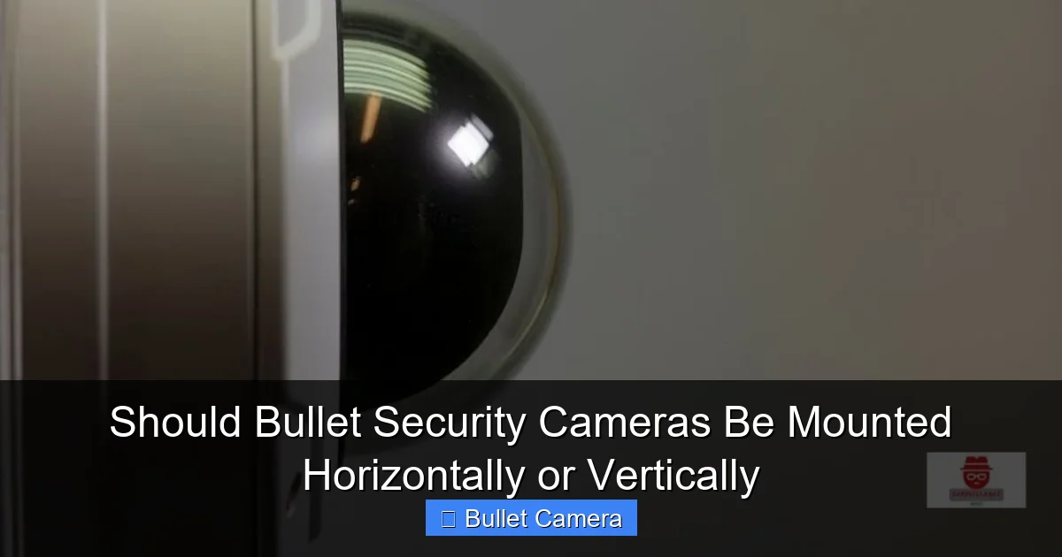 Should Bullet Security Cameras Be Mounted Horizontally or Vertically