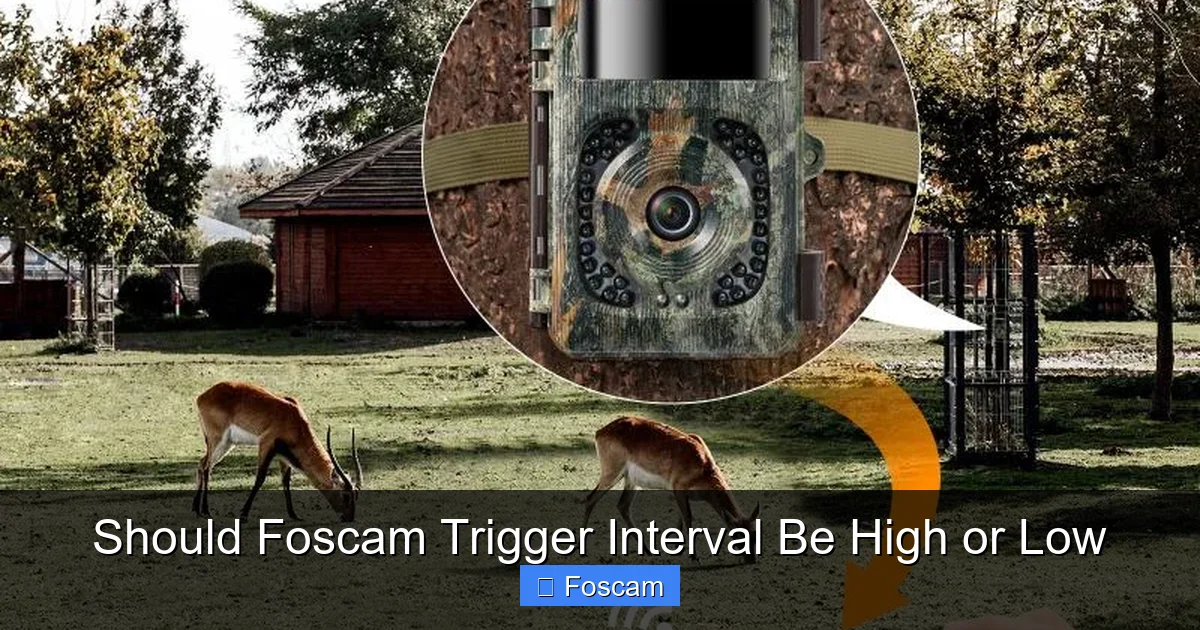 Should Foscam Trigger Interval Be High or Low