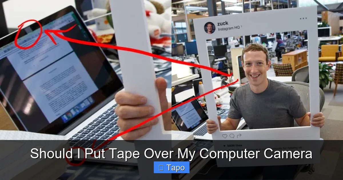Should I Put Tape Over My Computer Camera