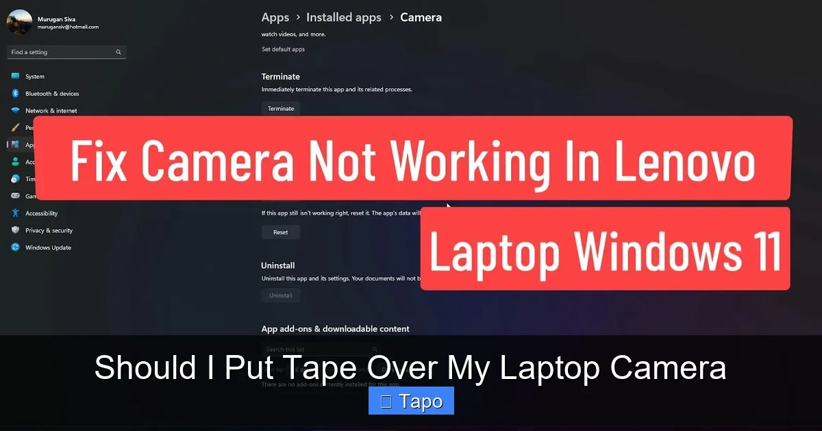 Should I Put Tape Over My Laptop Camera