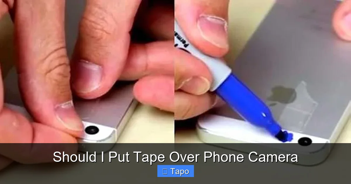 Should I Put Tape Over Phone Camera