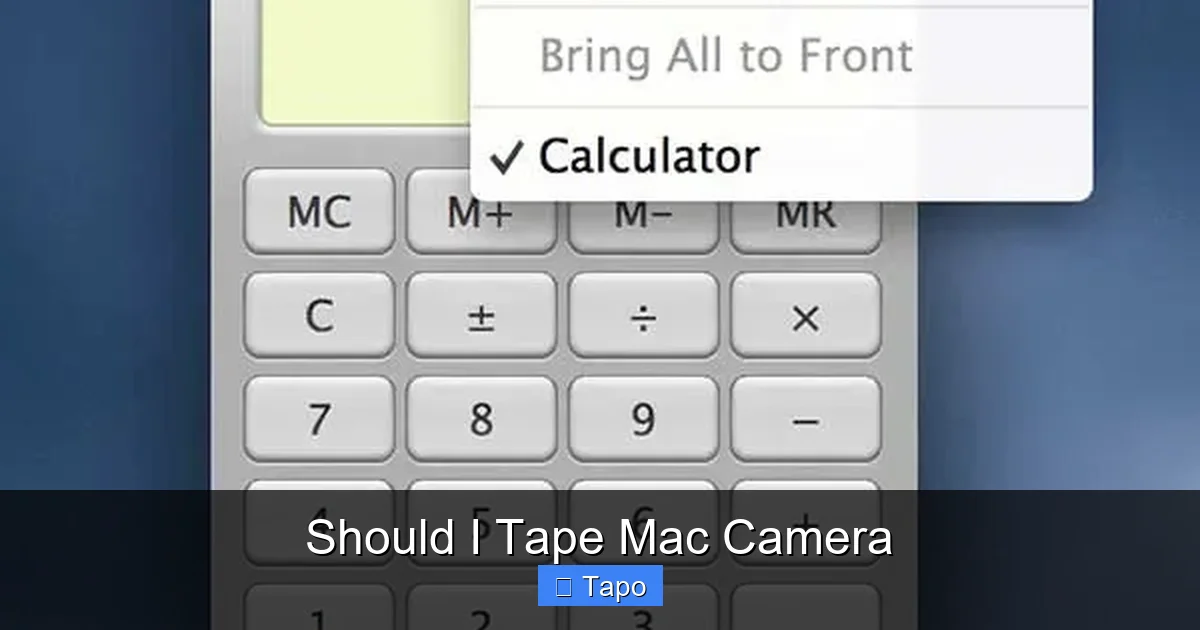 Should I Tape Mac Camera