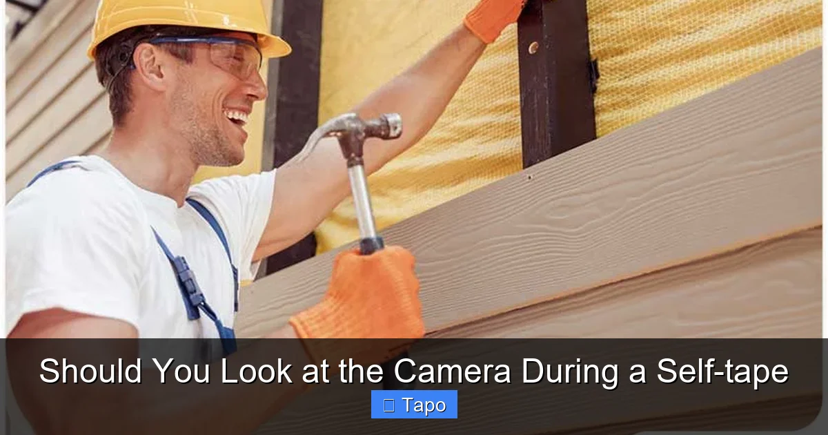 Should You Look at the Camera During a Self-tape