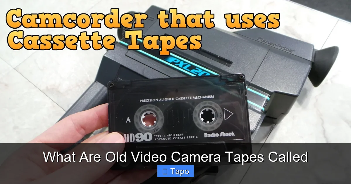 What Are Old Video Camera Tapes Called