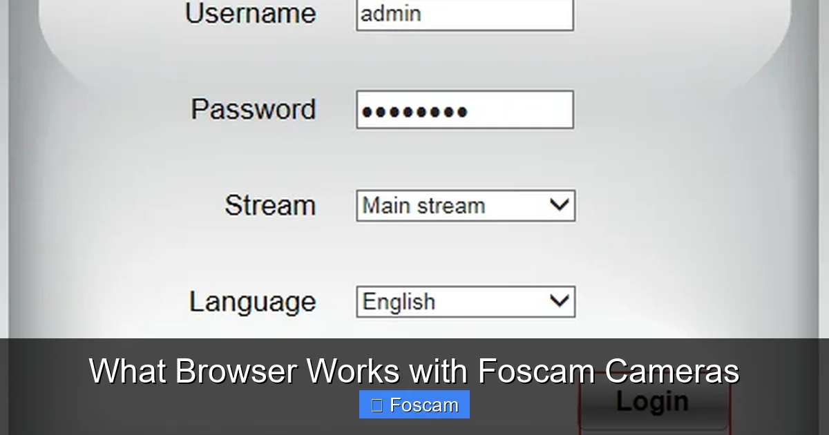 What Browser Works with Foscam Cameras