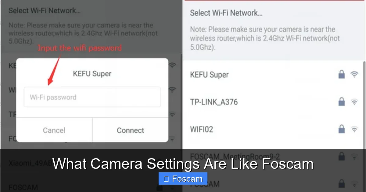 What Camera Settings Are Like Foscam