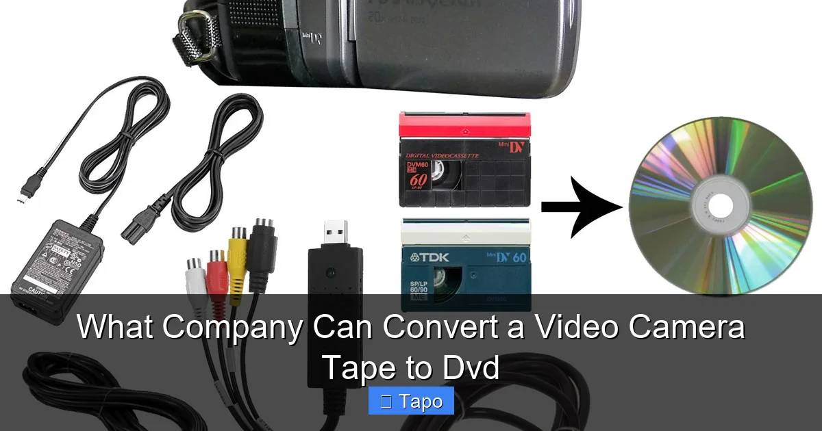 What Company Can Convert a Video Camera Tape to Dvd