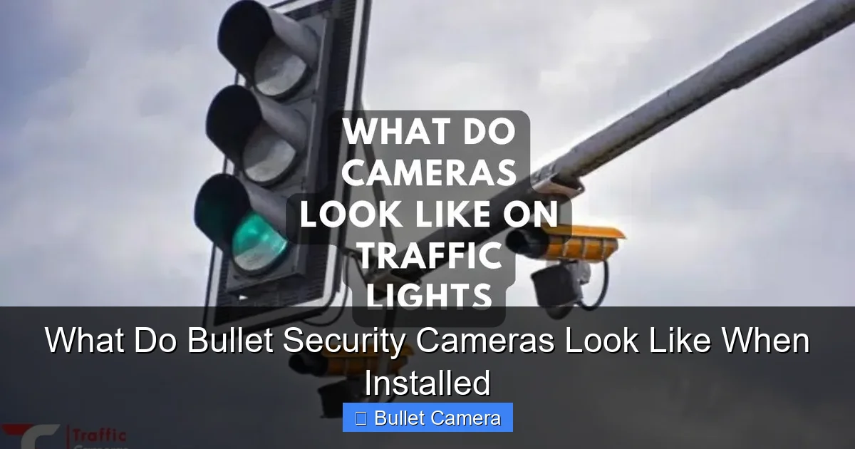 What Do Bullet Security Cameras Look Like When Installed