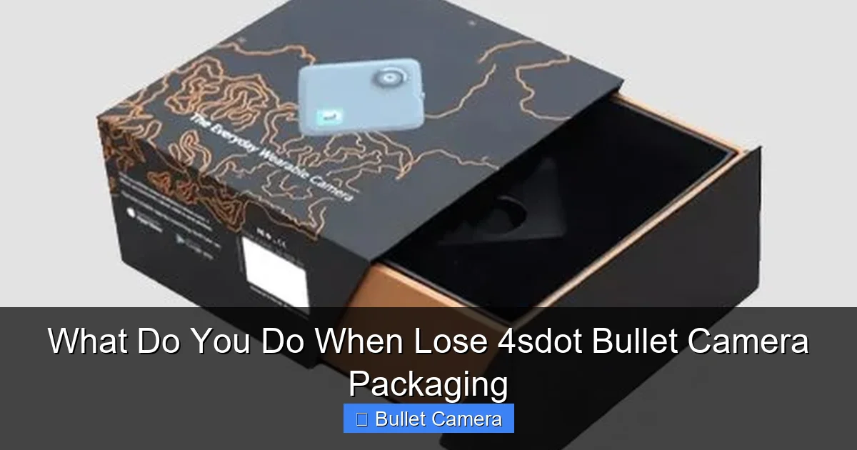 What Do You Do When Lose 4sdot Bullet Camera Packaging