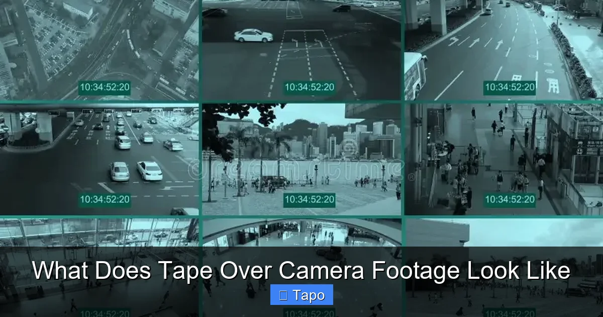 What Does Tape Over Camera Footage Look Like