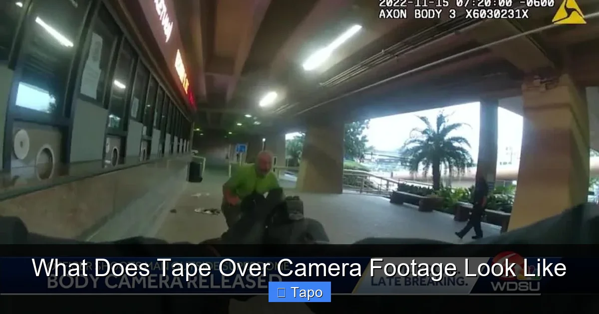 What Does Tape Over Camera Footage Look Like