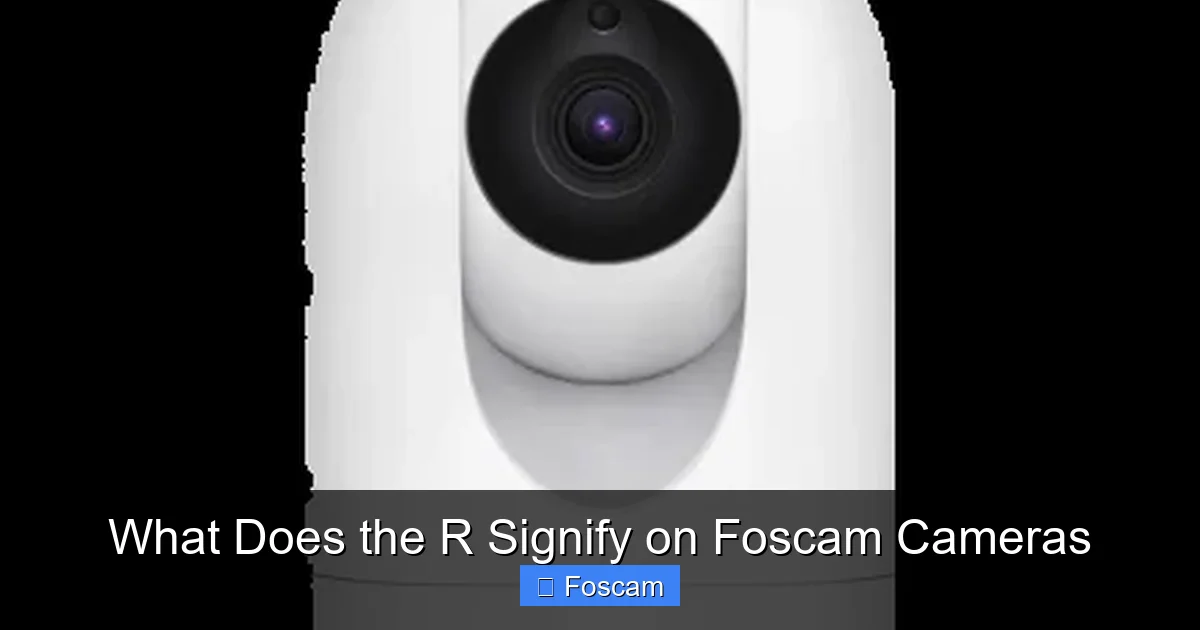 What Does the R Signify on Foscam Cameras