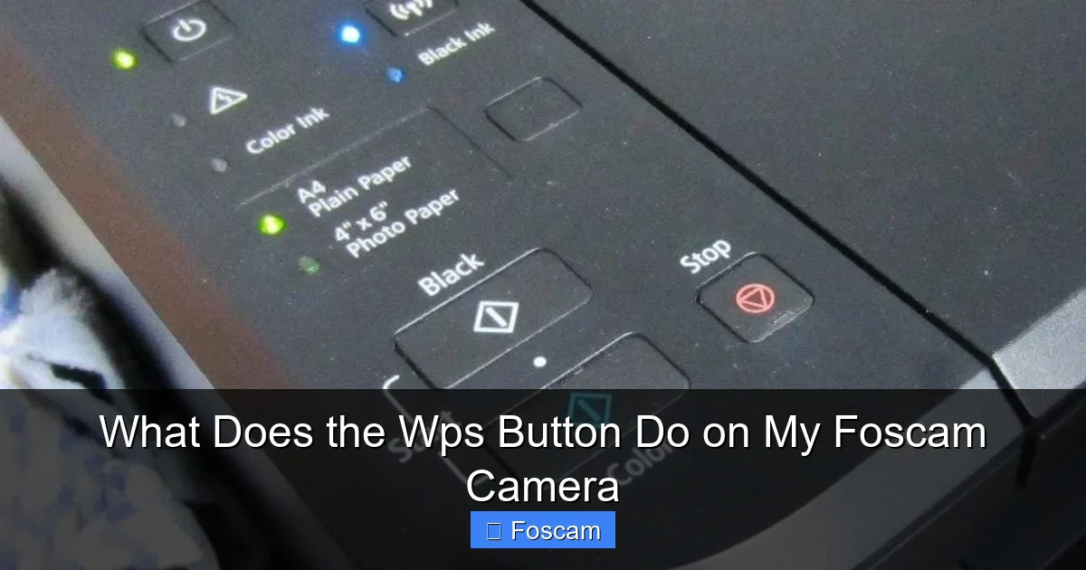 What Does the Wps Button Do on My Foscam Camera