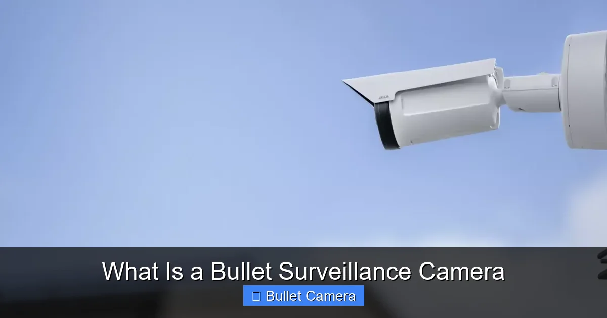 What Is a Bullet Surveillance Camera